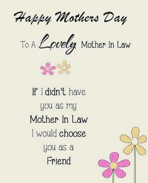 happy mothers day quotes for mother in law